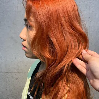 セミロング カラー Yuki☺︎パーマ レイヤーカットのヘアスタイル