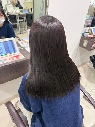 セミロング カラー KEEN.渋沢/ ブリーチ/みなのヘアスタイル