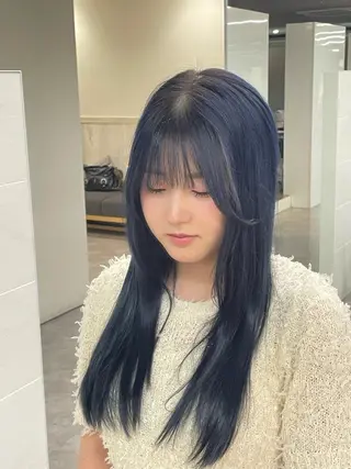 ミディアム カラー 京谷 日向のヘアスタイル
