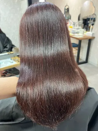 ミディアム カラー 池田 真衣のヘアスタイル