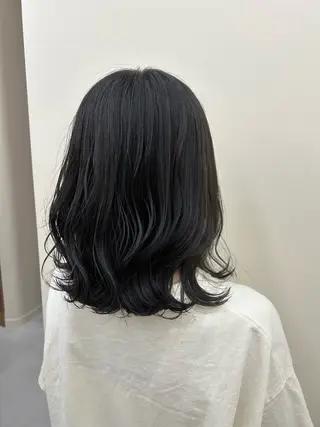 ミディアム 田中 恭子のヘアスタイル