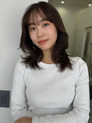 ミディアム カラー 🫧SOYON non🫧のヘアスタイル