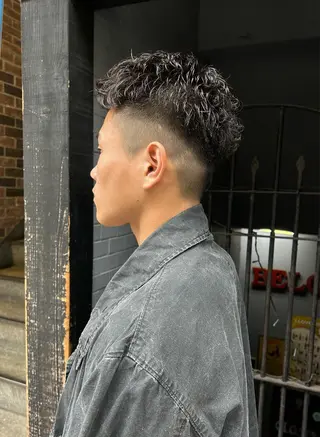 ショート パーマ メンズ 💈メンズ短髪特化 ✂︎伊藤大輝💈のヘアスタイル