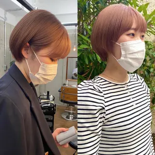 ショート カラー ハイトーン/デザイン hirokiのヘアスタイル