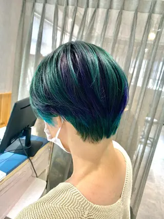 ショート カラー 髪質改善＊韓国ヘア＊ レイヤー＊IBUKIのヘアスタイル