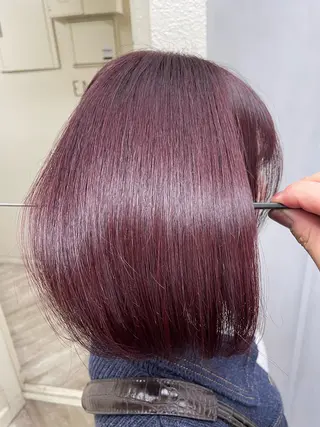 ミディアム カラー RIKU 髪質改善/縮毛矯正のヘアスタイル