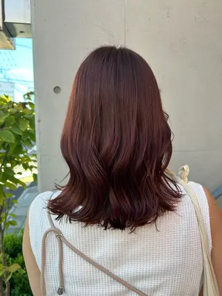 ミディアム 森山 佳小里/カラー /似合わせカットのヘアスタイル