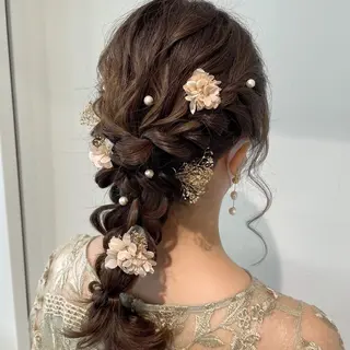 ミディアム ヘアアレンジ これた🧸ヘアメ職人 ♡髪質改善♡カラーのヘアスタイル