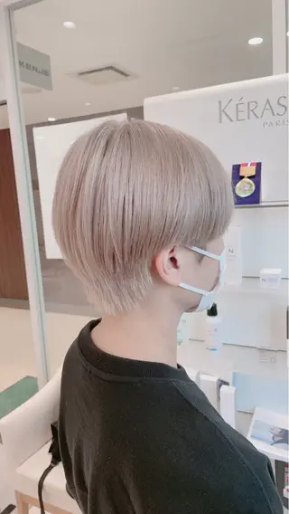 ショート カラー メンズ 山口愛莉 /暖色/艶髪のヘアスタイル