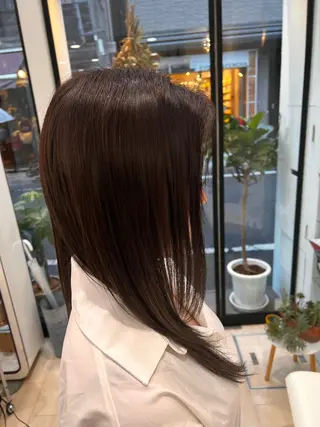 ミディアム カラー パーマ ヘアアレンジ メンズ キッズ ネイル マツエク・マツパ アイブロウ 堀井 凌平のヘアスタイル