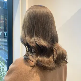 セミロング カラー ヘアアレンジ 完全💗マンツーマン marinのヘアスタイル