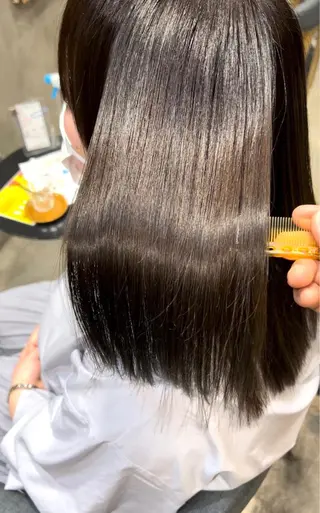 セミロング カラー パーマ 💛似合わせカット カラー💛 amiのヘアスタイル