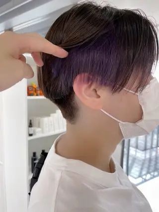 ショート カラー sii.柏 棚邉一汰のヘアスタイル