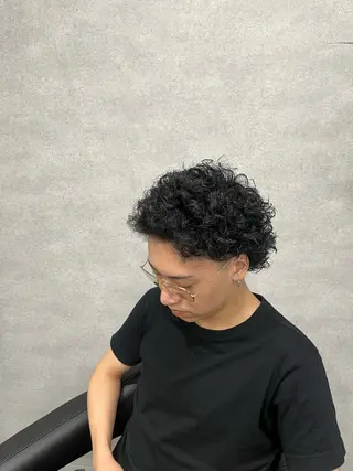 ショート カラー パーマ メンズ 🔥メンズ 特化🔥菊水皐暉🔥のヘアスタイル