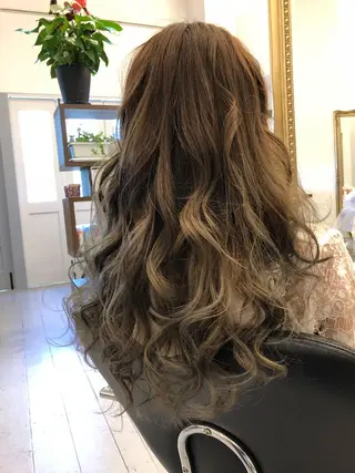 ロング カラー パーマPrivate SalonNoa名駅のヘアスタイル