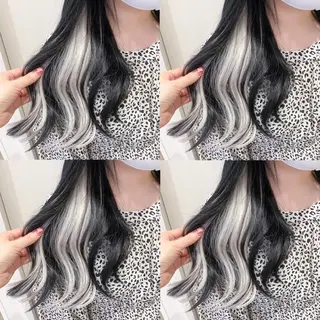 セミロング 横浜🍒ルーツカラー エクステ／RIEのヘアスタイル