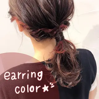 ミディアム カラー ヘアアレンジ . AYUKAのヘアスタイル