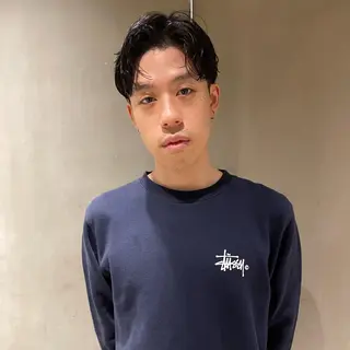 ショート パーマ メンズ 🌈圧倒的デザイン パーマ　関和希のヘアスタイル