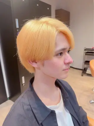 カラー メンズ 髪質改善&ストレート ✂︎鈴木青樹のヘアスタイル