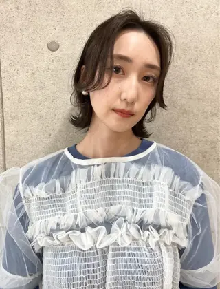 ミディアム ヘアアレンジ 対馬 粘音のヘアスタイル