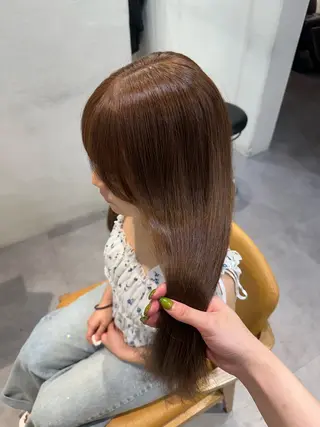 ロング カラー HANAME 原宿美容室のヘアスタイル
