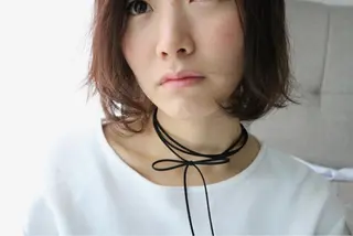 ミディアム カラー soins de MaLilyのヘアスタイル
