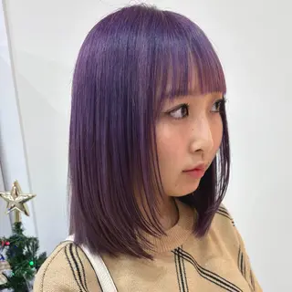 ミディアム カラー ブリーチ⏳艶カラー Natsukiのヘアスタイル