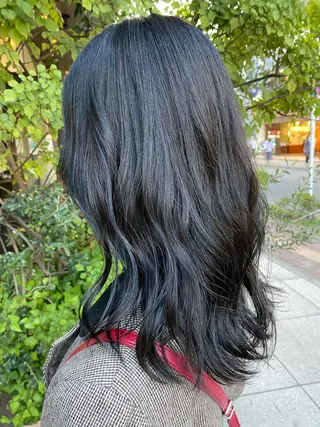 ロング カラー 酸スト/フェザー パーマ/三谷海斗のヘアスタイル
