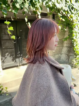 ミディアム カラー 渋谷　今泉ひろき 髪質改善×美髪矯正のヘアスタイル