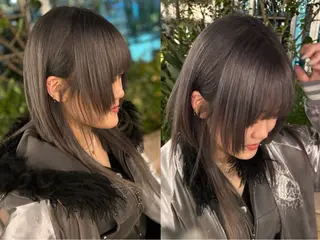 ロング カラー Rio/ベージュ/ レイヤーカットのヘアスタイル