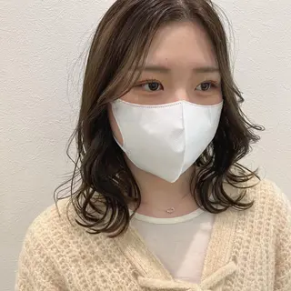 ミディアム カラー SOYON 🤍CHIZU🤍.のヘアスタイル
