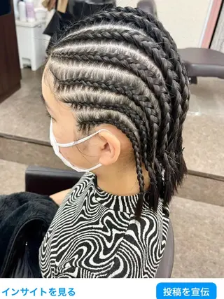ミディアム ヘアアレンジ キッズ 池田 景子のヘアスタイル