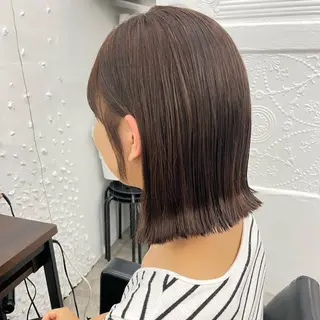 ミディアム 為近日向子🐥暖色 💘顔周りカット🌈のヘアスタイル