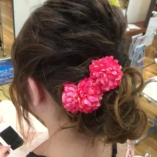ヘアアレンジ 髪質改善×レイヤー 高嶋のヘアスタイル