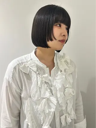 ショート 👔ボブ﹨髪質改善 ストレート🩳ももかのヘアスタイル
