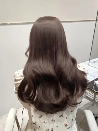 ロング カラー ヘアアレンジ 🤎小顔レイヤー /ベージュ🤎友香のヘアスタイル