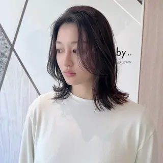 ミディアム カット特化 /BLUET/新宿のヘアスタイル