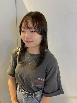 ミディアム カラー Kaho🌼/メンズ ニュアンスパーマのヘアスタイル