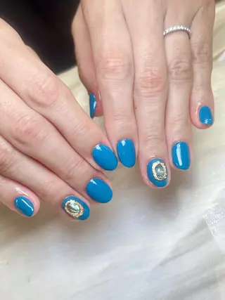 ネイル candy nail 韓国風ワンホンネイルのネイルデザイン