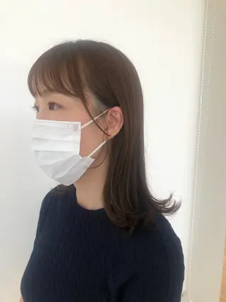 ミディアム 松原 愛莉のヘアスタイル
