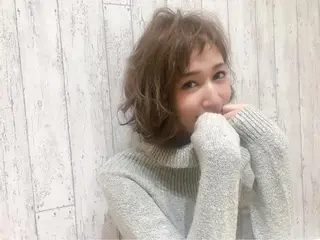 ミディアム 40代ママの 若見え専門美容師のヘアスタイル