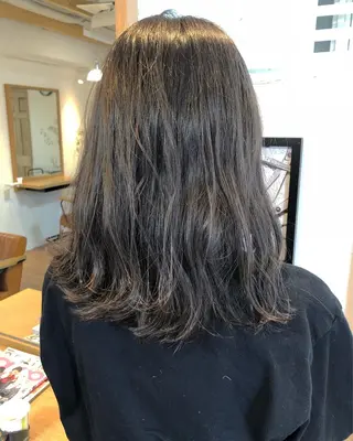 ミディアム カラー ヘアアレンジ 遠藤 拓馬のヘアスタイル