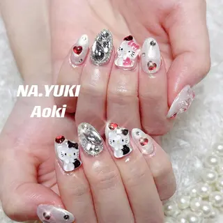 マツエク・マツパ キッズ セミロング ネイル 🎀 moo～ 🎀のネイルデザイン