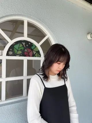 ミディアム カラー 弥祝 minoriのヘアスタイル