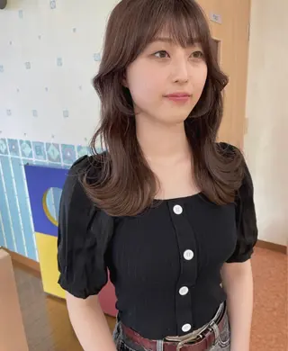 ロング カラー yui .のヘアスタイル
