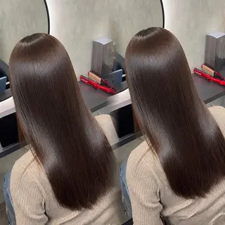 ロング カラー ヘアアレンジ 新宿 /髪質改善/ 縮毛矯正/ヒュウガのヘアスタイル