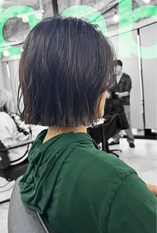 ショート 最高峰ボブ/ 切りっぱなし/田野のヘアスタイル