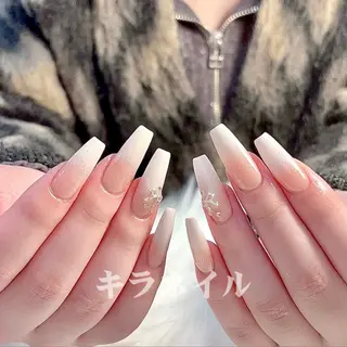 ネイル 🎀kira 長さだし💗モチ最高のネイルデザイン