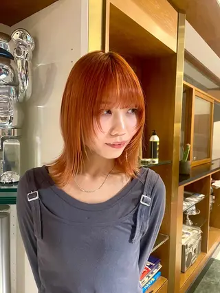 ミディアム CHIHIRO メリケンビューティーのヘアスタイル