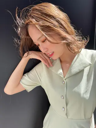 ミディアム 魅力引き出しUP😉 ✂︎吉田尚矢✂︎のヘアスタイル